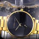 Relógio Minimalista Dourado | Ouro Luxo