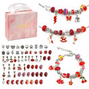 Kit Pulseiras e Berloques DIY em Prata - 64 Peças