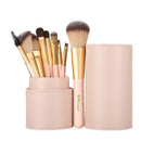 Kit Pincel de Maquiagem 9 Unidades Profissional