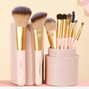 Kit Pincel de Maquiagem 9 Unidades Profissional