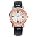 Relógio Feminino de Couro Luxo Elegante