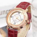 Relógio Feminino de Couro Luxo Elegante