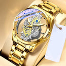 Relógio Masculino de Luxo | Golden Max - Transparente